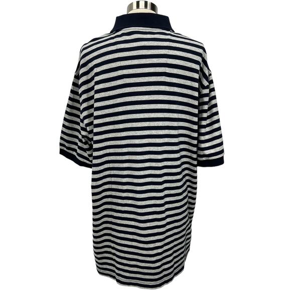 NAUTICA Men's NEW Grey & Black Striped Polo Shirt SZ 1X - Picture 2 of 12